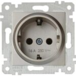 22006000283 - RİTA TİTANİUM Mek+Tuş Topraklı Priz